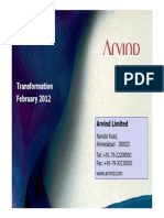 ArvindCorporatePresentationFebruary2012 PDF