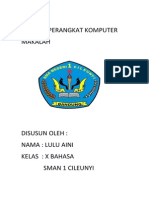 Analisa Perangkat Komputer