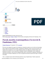 Porcul, Mocirla Si Metempsihoza (Un Text de B PDF