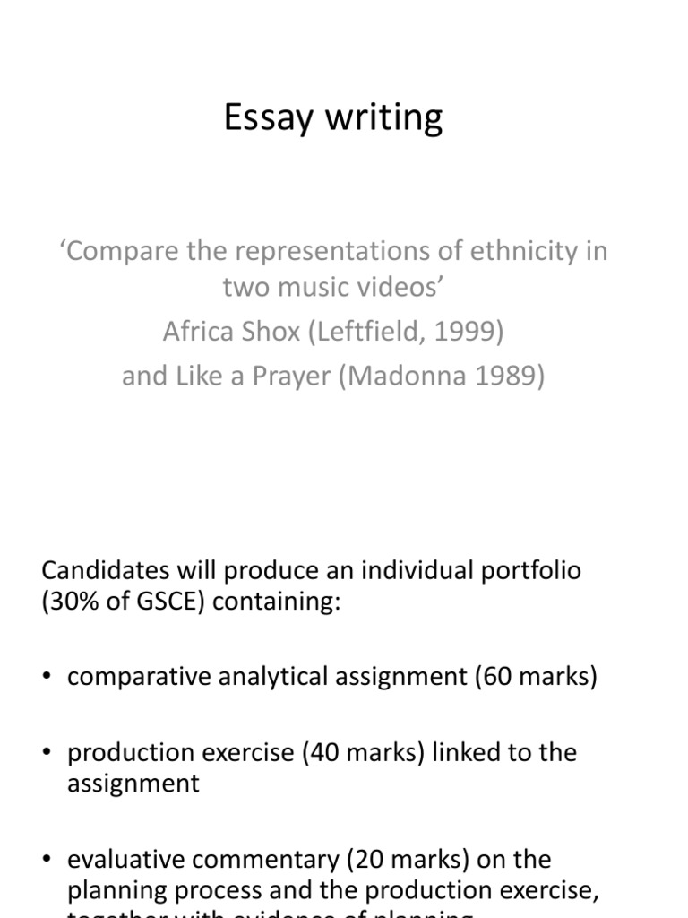 comparative essay outline pdf