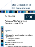 Automatic Generation of Animated Presentations: Advanced Software Tools Seminar - June 2004