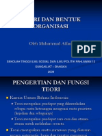 Teori Dan Bentuk Organisasi