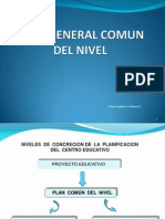 Plan General Comun Del Nivel y Grupal