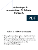 The Advantages & Disadvantages of Railway Transport