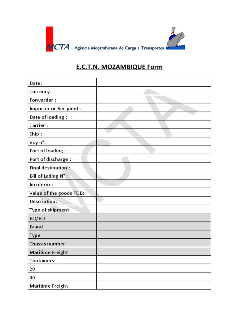 MCTA FORM À Downloader | PDF