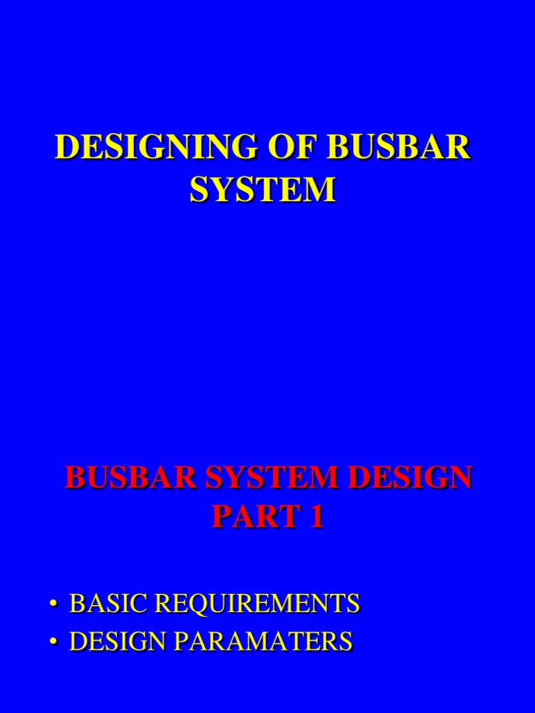 Busbar System Design Essentials | PDF | Insulator (Electricity) | Aluminium