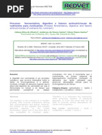 Processo Fermentativo, Digestivo e Fatores Antinutricionais de Nutrientes Para Ruminantes