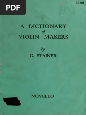 A Dictionary of Violin Makers | PDF | Violin | Music Production