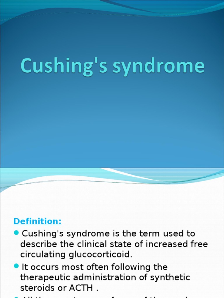 Cushing's Syndrome PDF Glucocorticoid Adrenal Gland