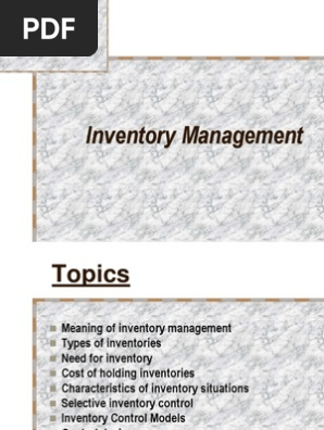 Inventory