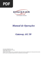 Manual de Operações Gateway Digistar AG-30
