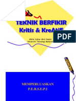 TEKNIK BERFIKIR Kreatif Individu & Organisasi