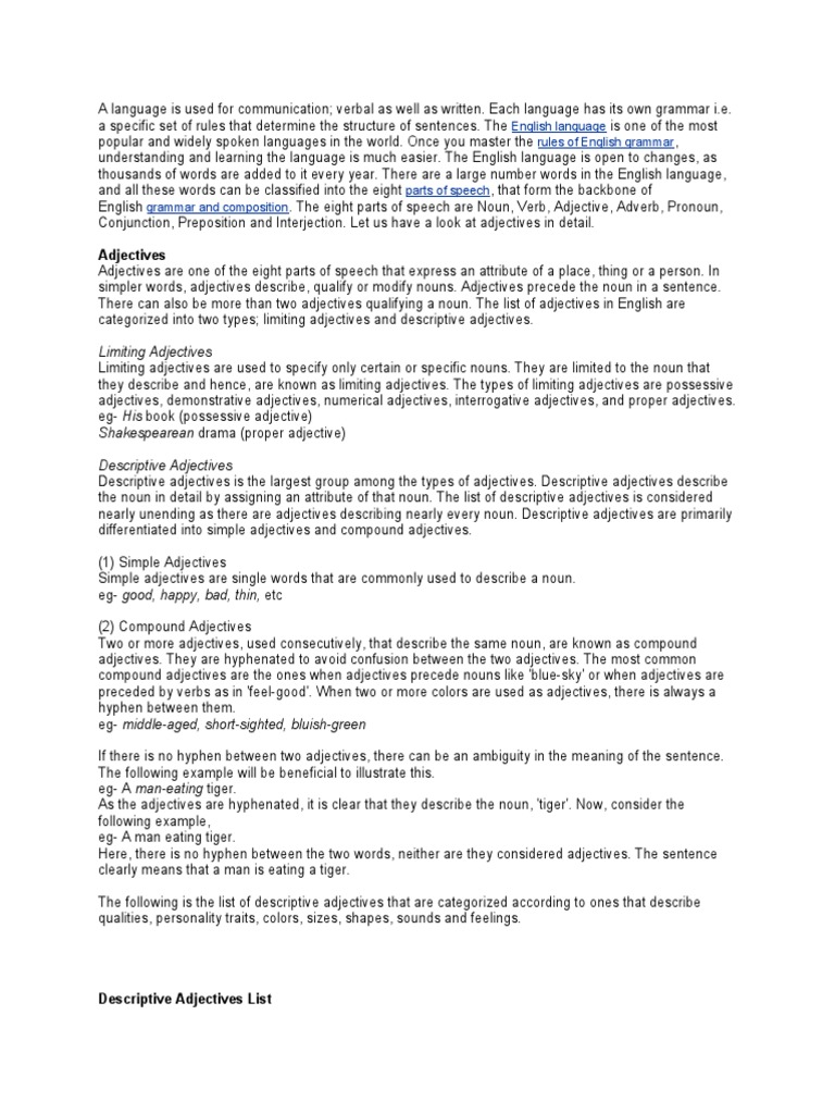 Descriptive essay sample doc picture