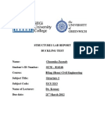 STRUCTURE1 LAB REPORT Buckling Test