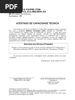 Modelo de Atestado Capacidade Tecnica Pf e Pj