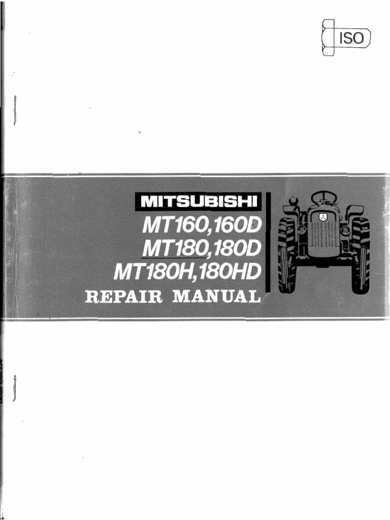Mitsubishi MT160-180 Repair Manual Part 1 optimized.pdf | Cylinder (Engine)  | Piston
