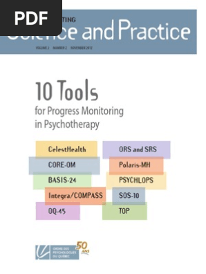 2012 11 Integrating SandP 10 Tools for Progress Monitoring in Psychotherapy