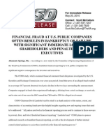 Co So Release on Fraudulent Reporting 2010 PDF