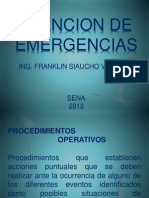 Procedimientos de emergencia SENA 2013