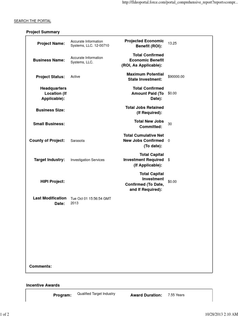 Small Biz Incentive Program Analysis | PDF