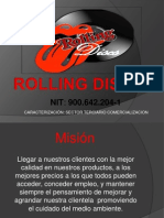 Presentacion de La Empresa Rolling Discs