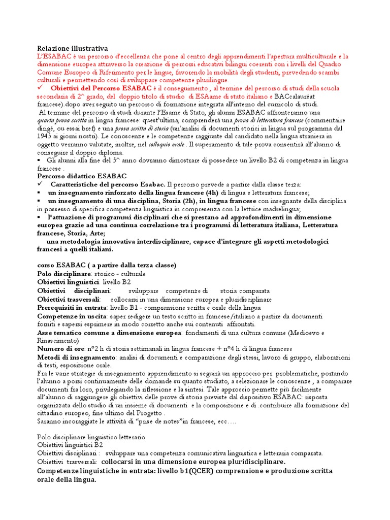 Relazione illustrativa della metodologia del Progetto EsaBac.docx