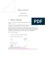 Minimal Maxima PDF