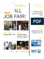 Job Fair Flyer Arabic