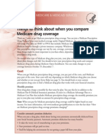 Things To Think About When You Compare Medicare Drug Coverage