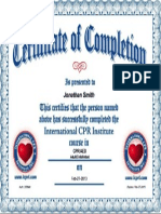 Cpraed Certificate
