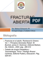 Dra. Ehchevarria - Fracturas Abiertas