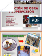 ejecución de obra y supervisión