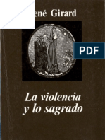Rene Girard- La Violencia y Lo Sagrado.