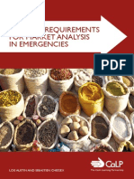 Minimum Requirements for Market Analysis in Emergencies