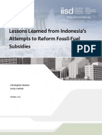Lessons Indonesia Fossil Fuel Reform