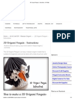 Download 3D Origami Penguin - Instructions  Art Platterpdf by Magesss SN179816135 doc pdf