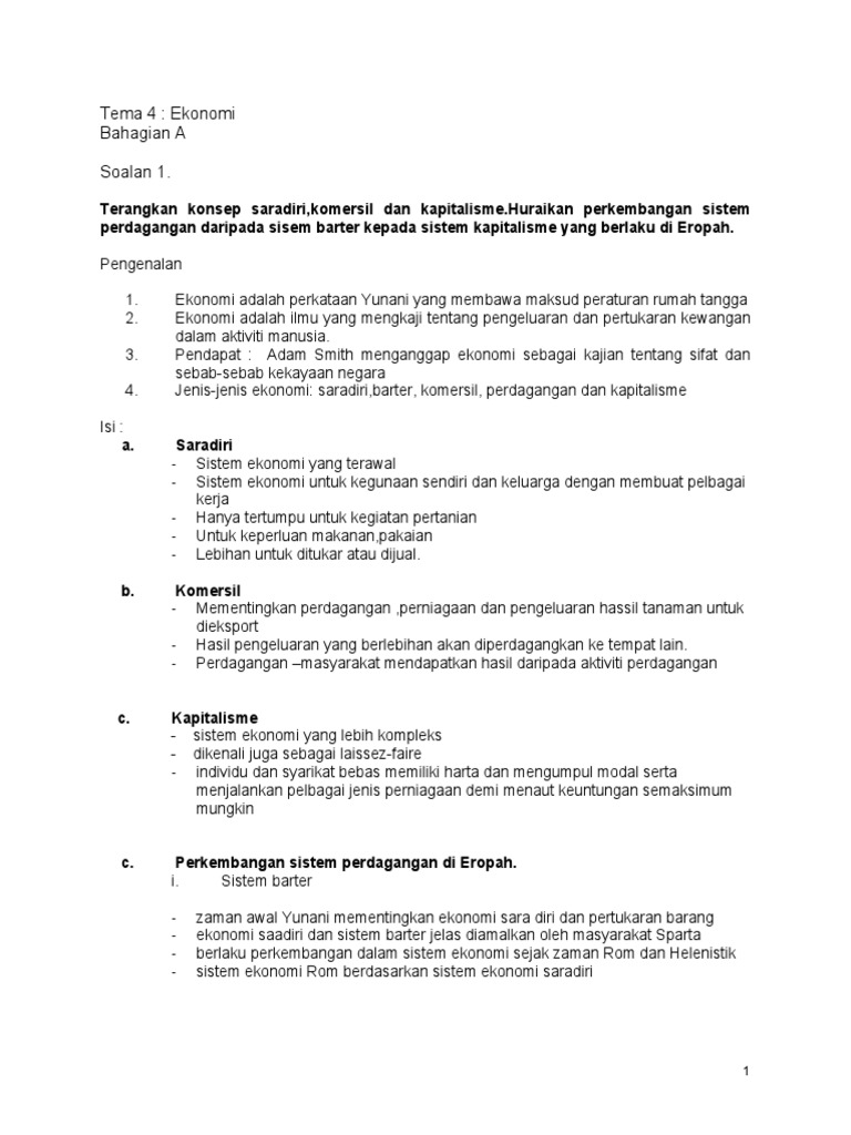 Ekonomi Doc Tamadun Adal Pdf