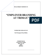 Employer Branding at Trimax PDF