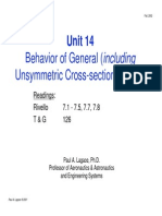 Behavior of General (Including Unsymmetric Cross-Section) Beams