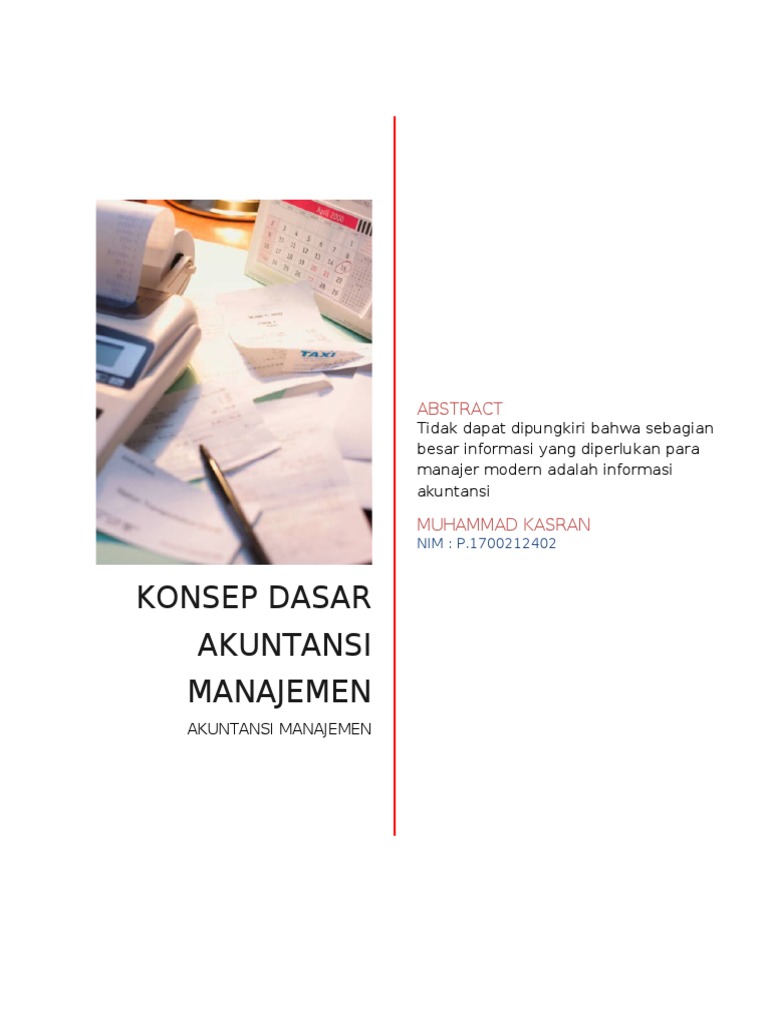 Konsep Dasar Akuntansi Manajemen Doc