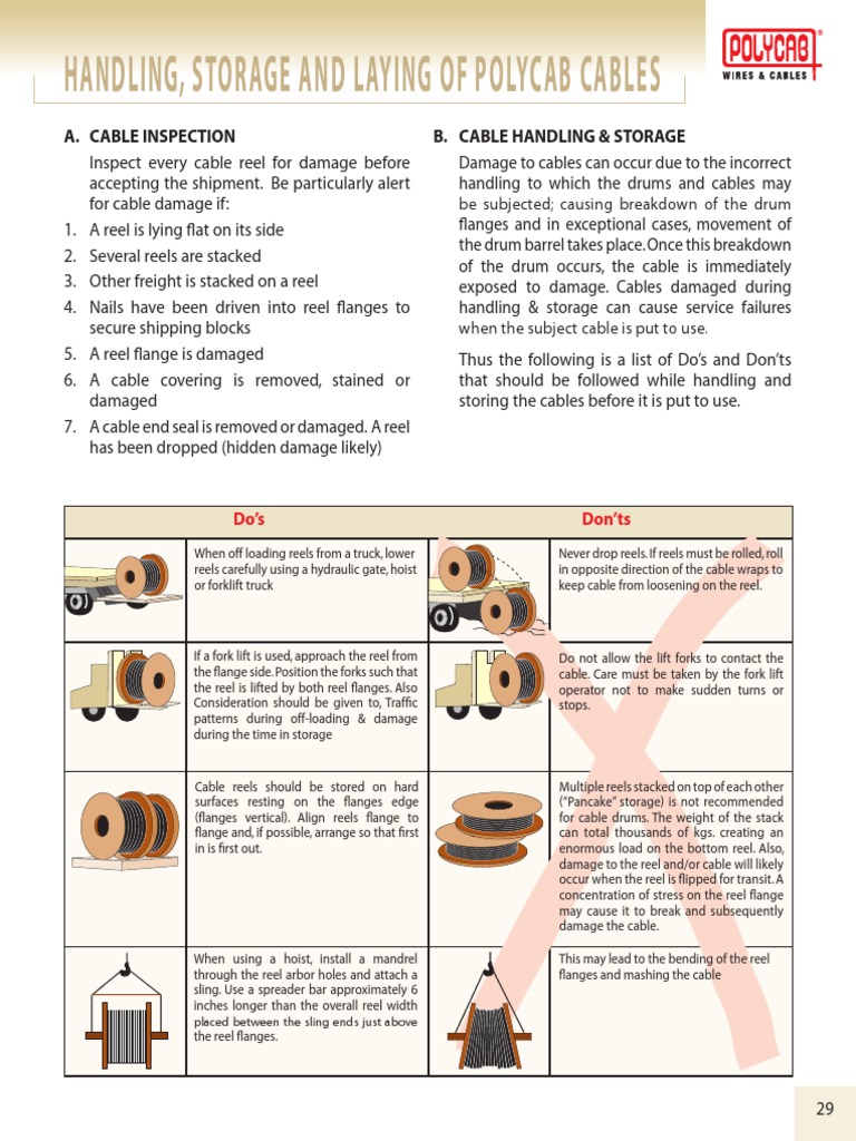 HT Cable Catalog Polycab - Part31 PDF | PDF | Elevator | Forklift