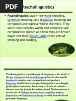 Psycholinguistic 1