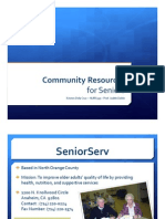 Community Resources For Seniors