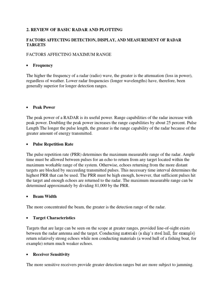 Radar Pdf Radar Antenna Radio