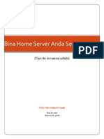 Bina Home Server Anda Sendiri