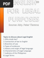 Download ENGLISH FOR  LEGAL PURPOSESpptx by Hanah Abegail Navalta SN179843656 doc pdf