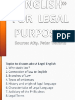 English For Legal Purposes