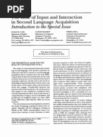 Download Gass Mackey  Pica 1998The Role of Input and Interaction in SLA Introduction to the special Issuepdf by Anneleen Malesevic SN179844116 doc pdf