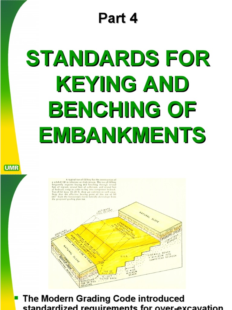 Standards for Benching Embankments | PDF