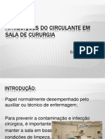 Cuidados do circulante em salas cirúrgicas